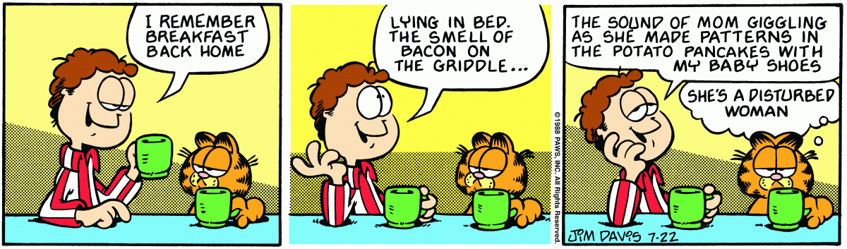 Garfield, July 22, 1988
