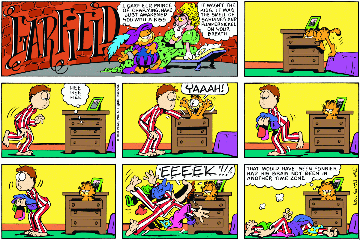 Garfield, July 24, 1988