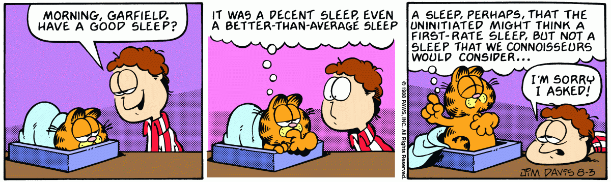 Garfield, August 3, 1988
