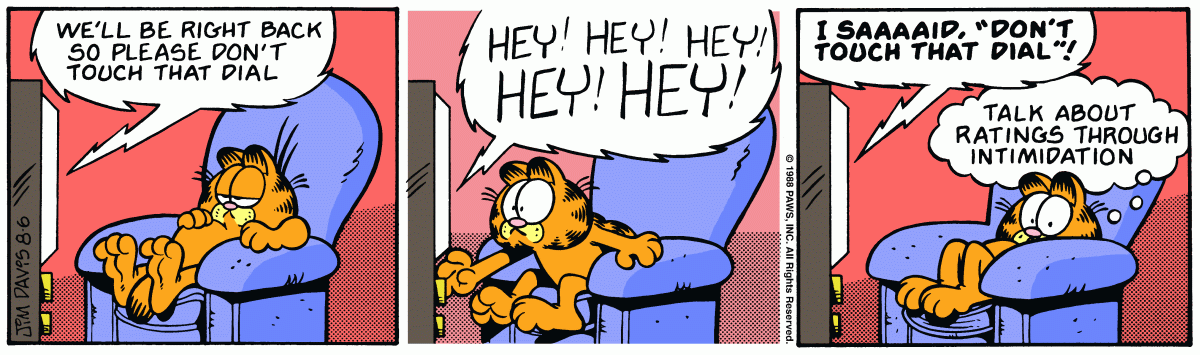 Garfield, August 6, 1988
