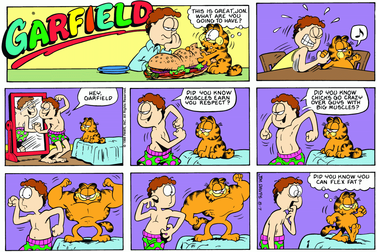Garfield, August 7, 1988