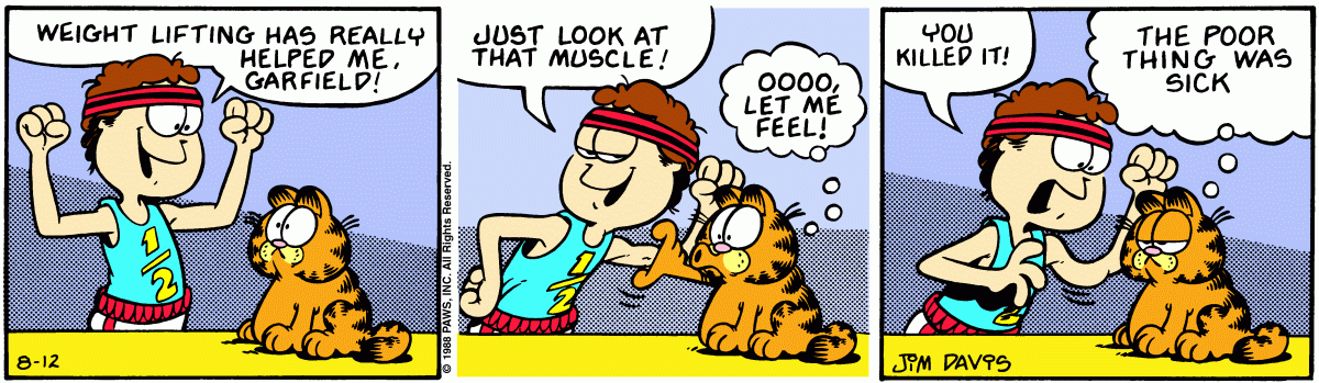Garfield, August 12, 1988