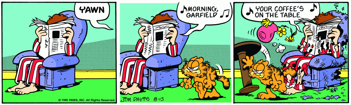 Garfield, August 15, 1988