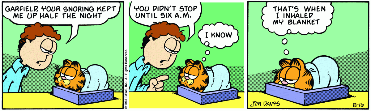 Garfield, August 16, 1988