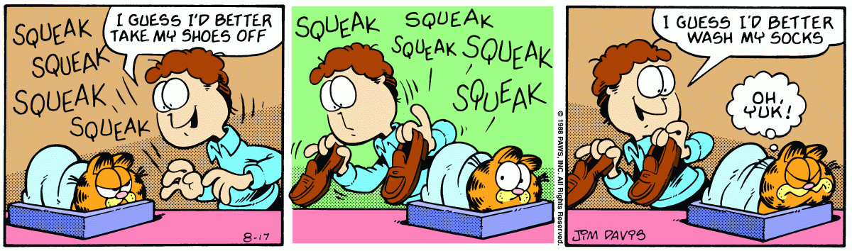 Garfield, August 17, 1988