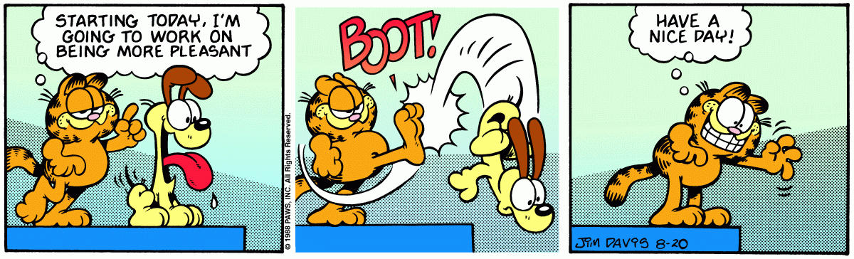 Garfield, August 20, 1988