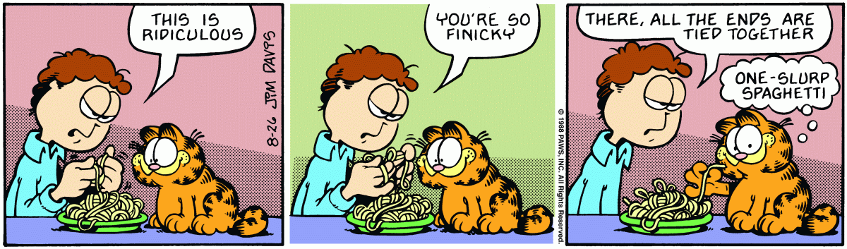Garfield, August 26, 1988