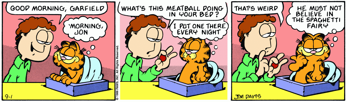 Garfield, September 1, 1988
