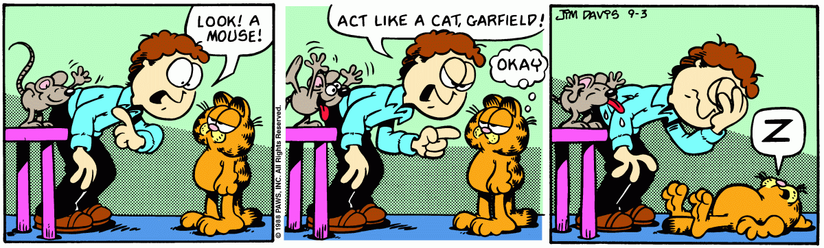 Garfield, September 3, 1988