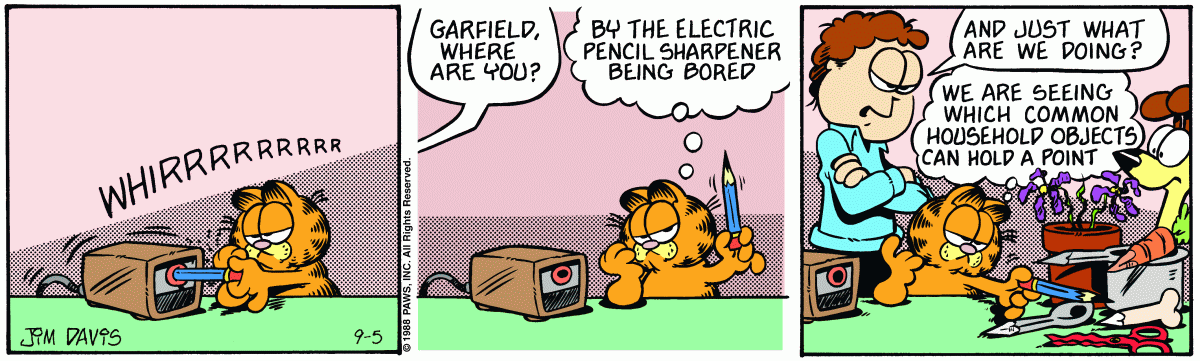 Garfield, September 5, 1988