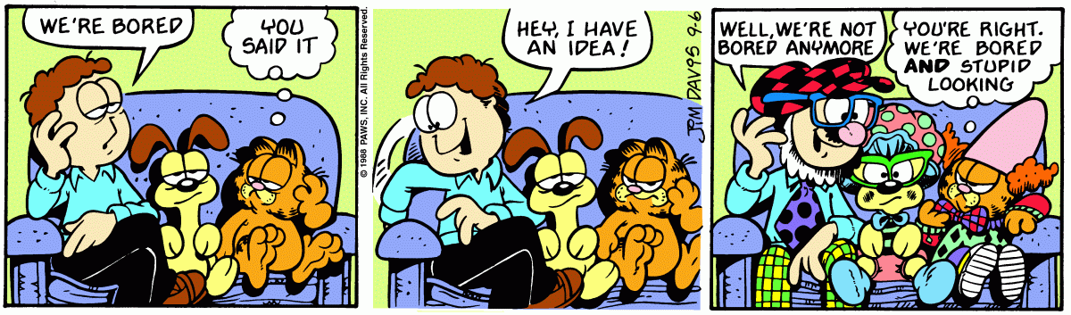 Garfield, September 6, 1988