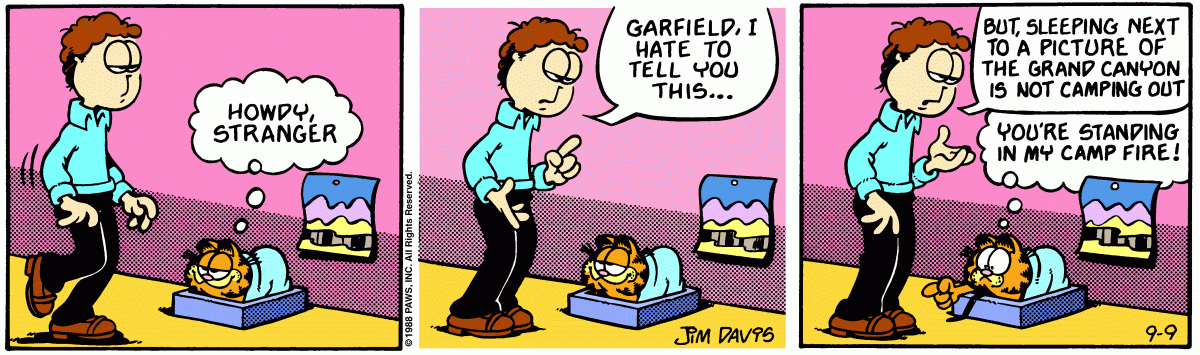 Garfield, September 9, 1988