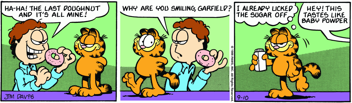 Garfield, September 10, 1988