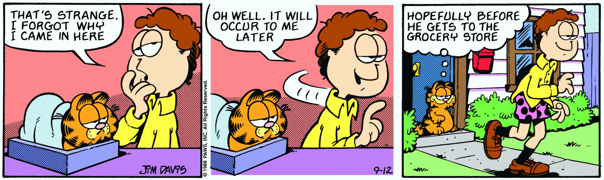 Garfield, September 12, 1988