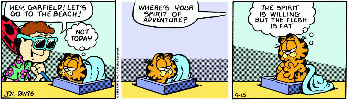 Garfield, September 15, 1988