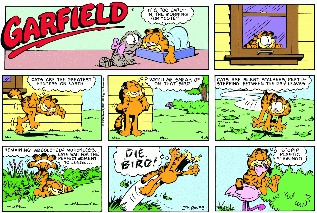 Garfield, September 18, 1988