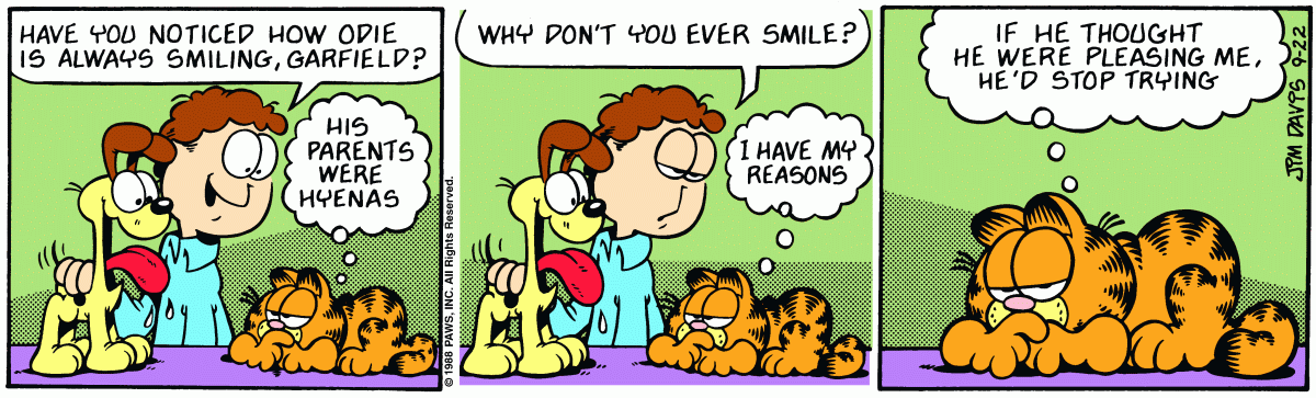 Garfield, September 22, 1988