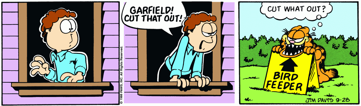 Garfield, September 28, 1988