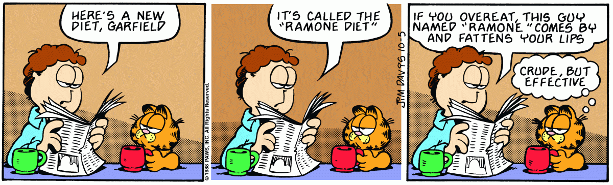Garfield, October 5, 1988