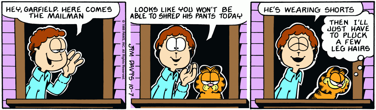 Garfield, October 7, 1988