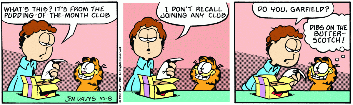 Garfield, October 8, 1988