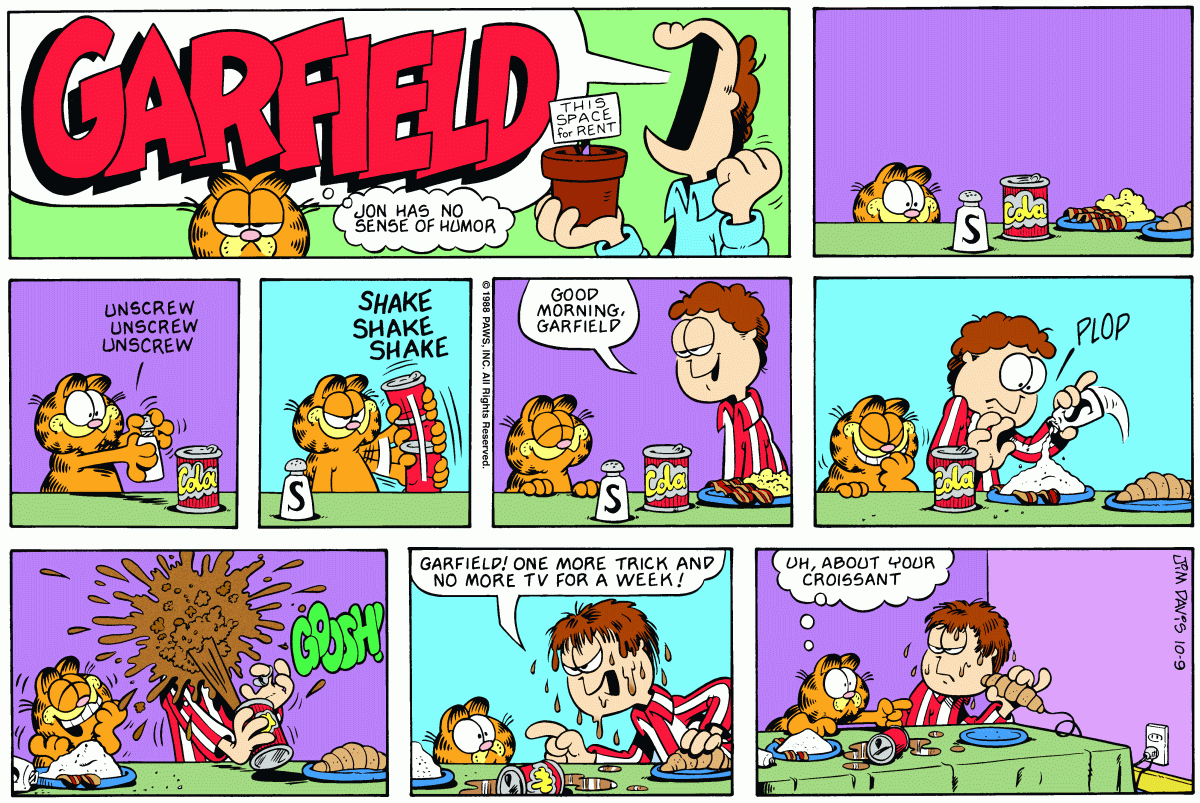 Garfield, October 9, 1988