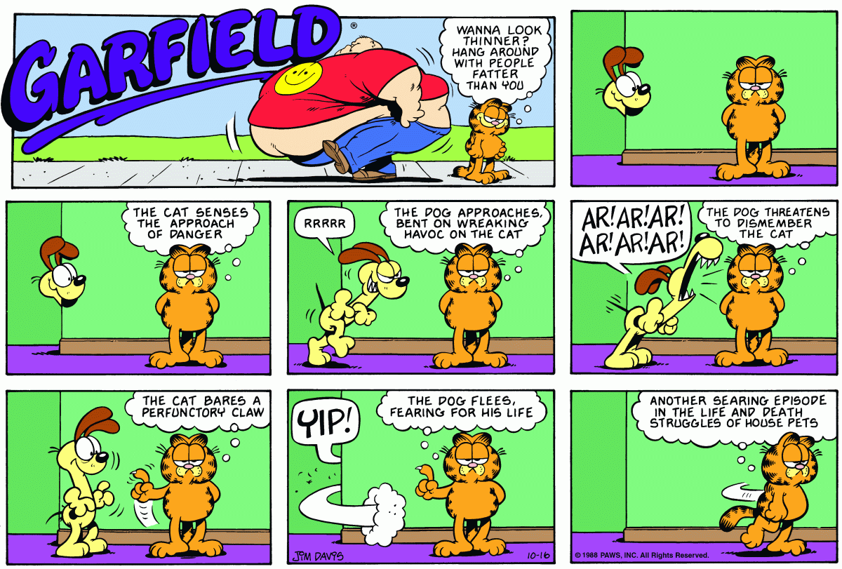Garfield, October 16, 1988