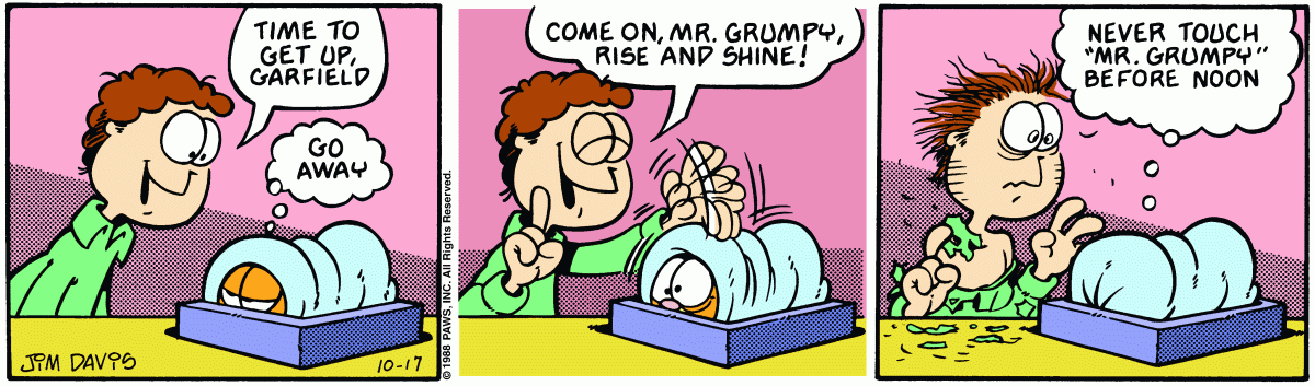 Garfield, October 17, 1988