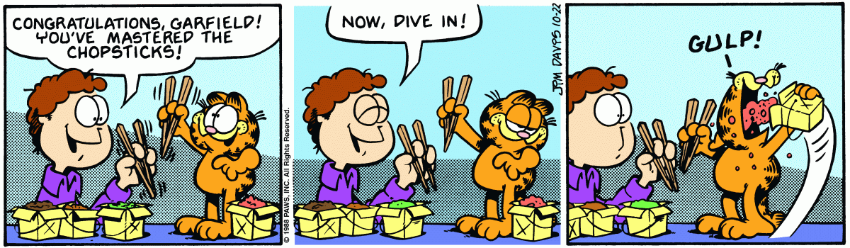 Garfield, October 22, 1988
