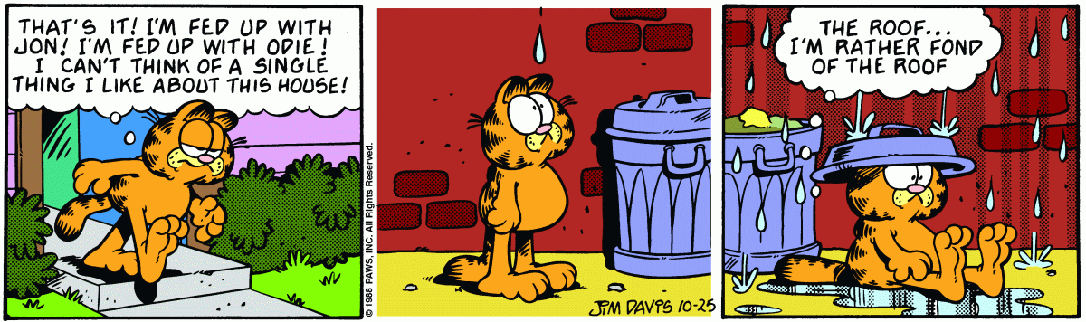 Garfield, October 25, 1988