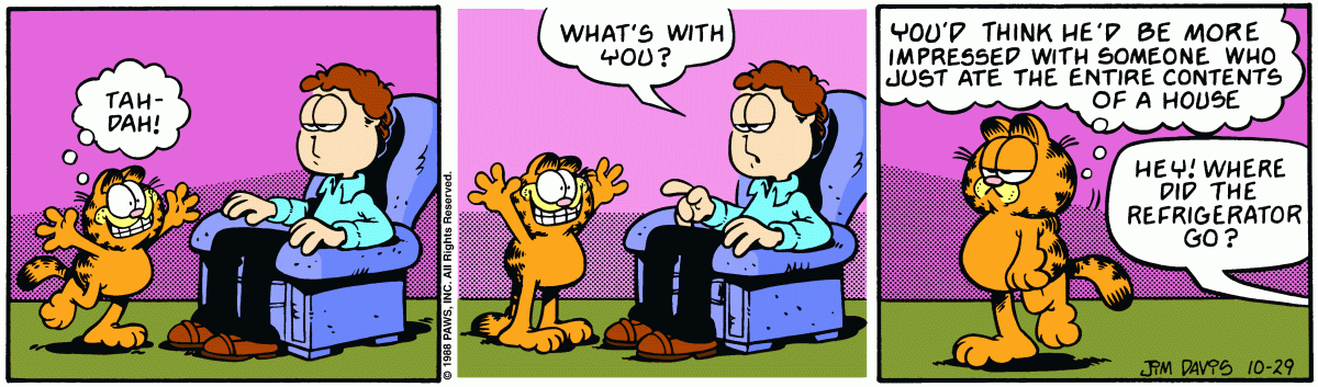 Garfield, October 29, 1988