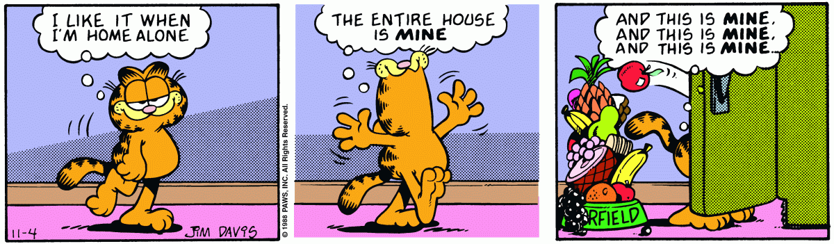 Garfield, November 4, 1988
