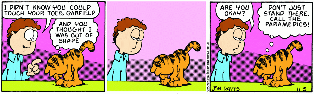 Garfield, November 5, 1988