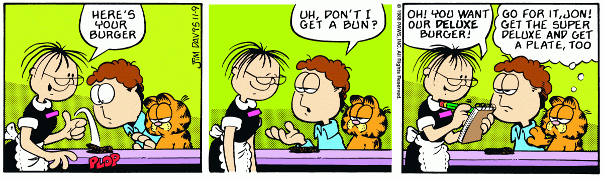 Garfield, November 9, 1988