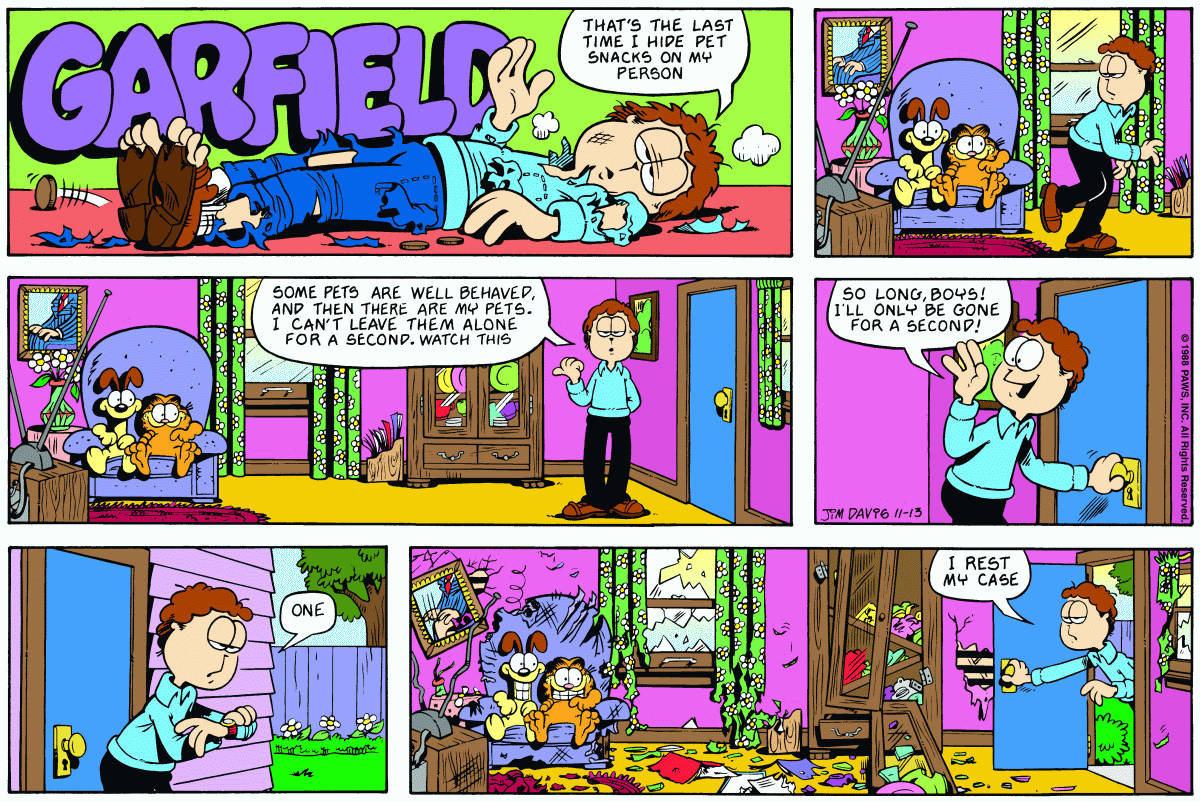 Garfield, November 13, 1988
