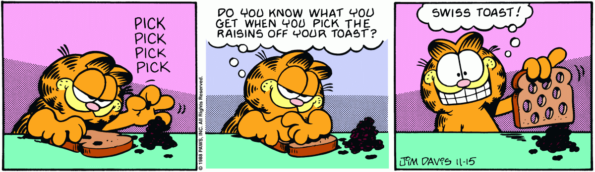 Garfield, November 15, 1988