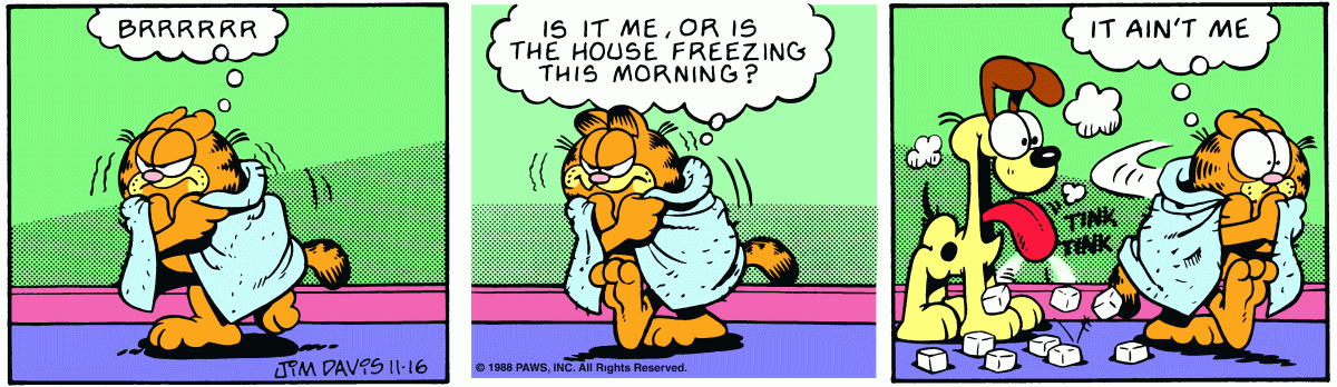 Garfield, November 16, 1988