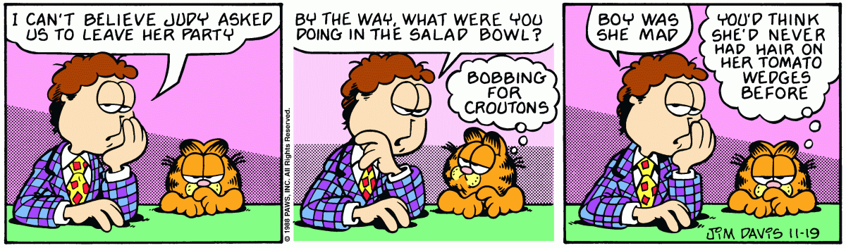 Garfield, November 19, 1988