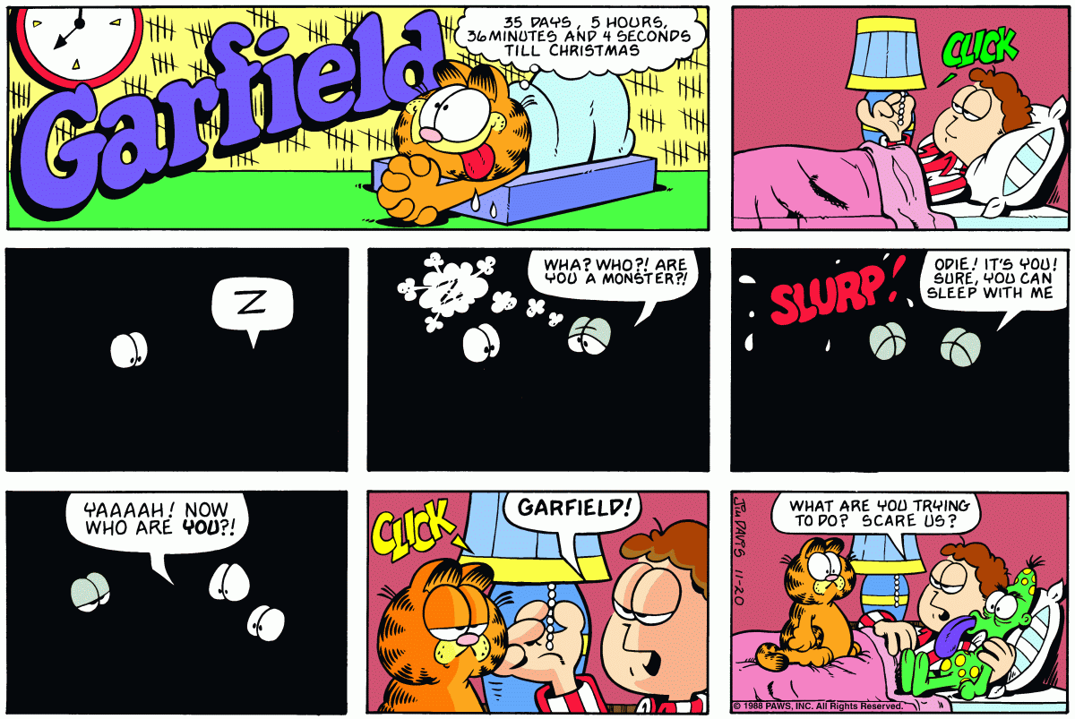 Garfield, November 20, 1988