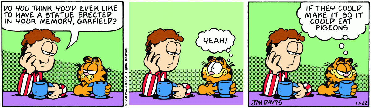Garfield, November 22, 1988