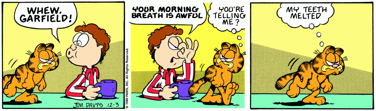 Garfield, December 3, 1988