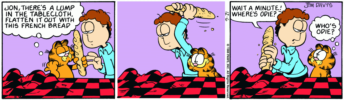 Garfield, December 6, 1988