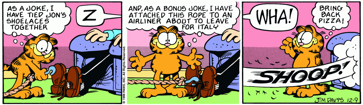 Garfield, December 9, 1988