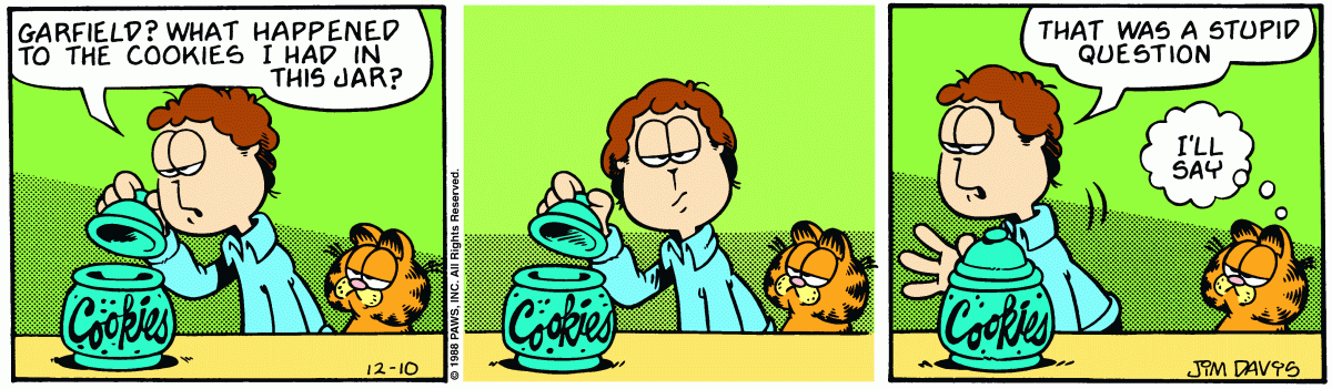 Garfield, December 10, 1988
