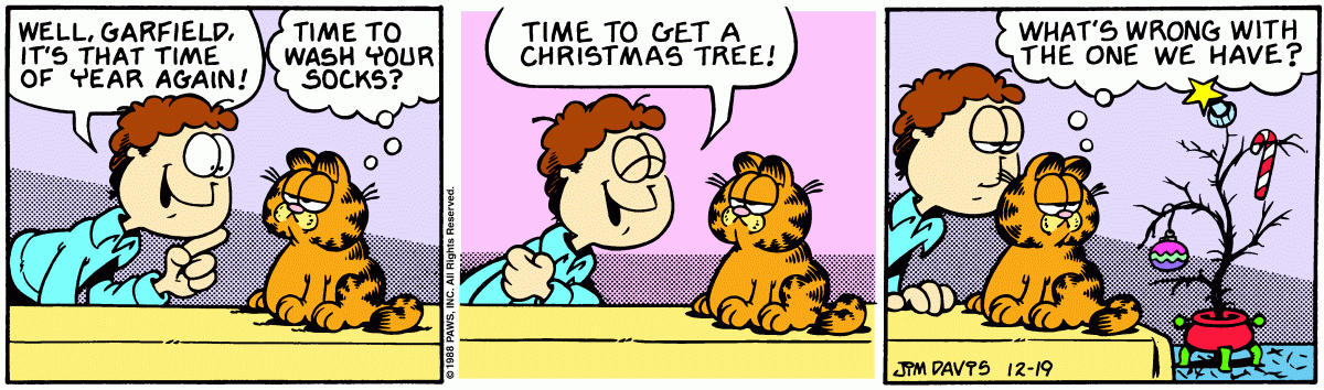 Garfield, December 19, 1988