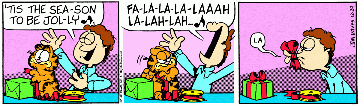Garfield, December 24, 1988