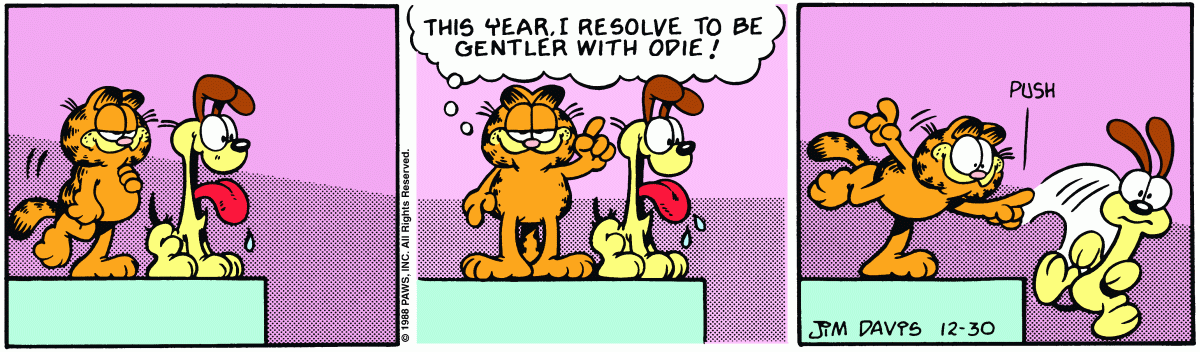 Garfield, December 30, 1988