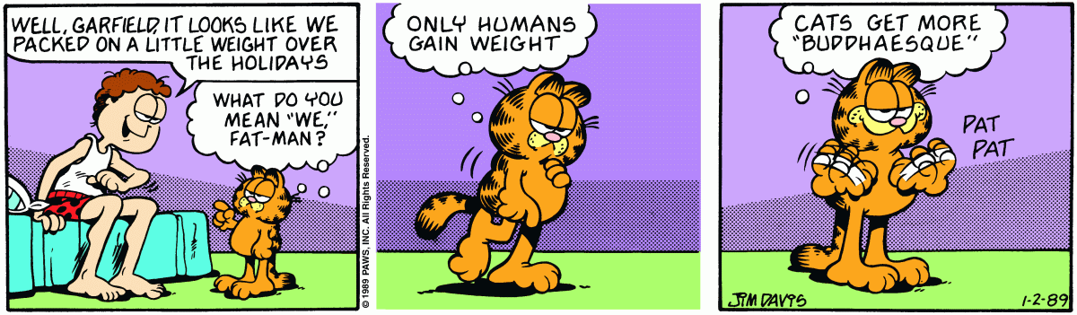 Garfield, January 2, 1989