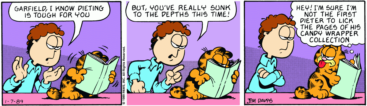 Garfield, January 7, 1989