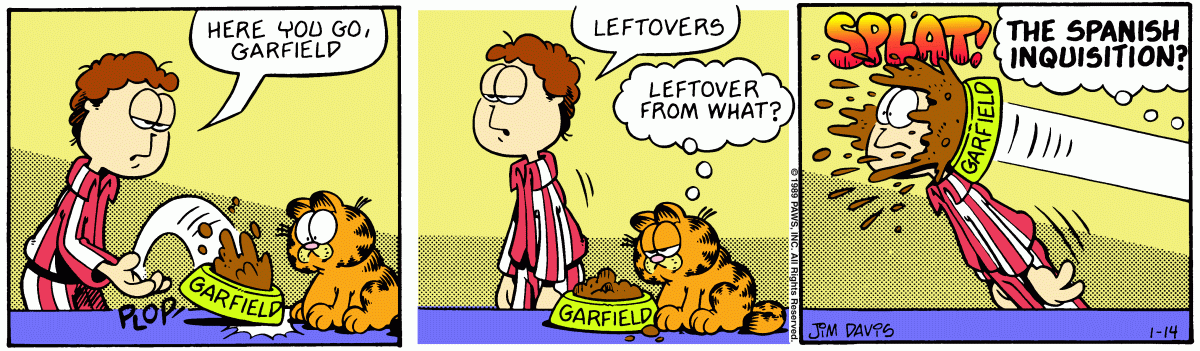 Garfield, January 14, 1989